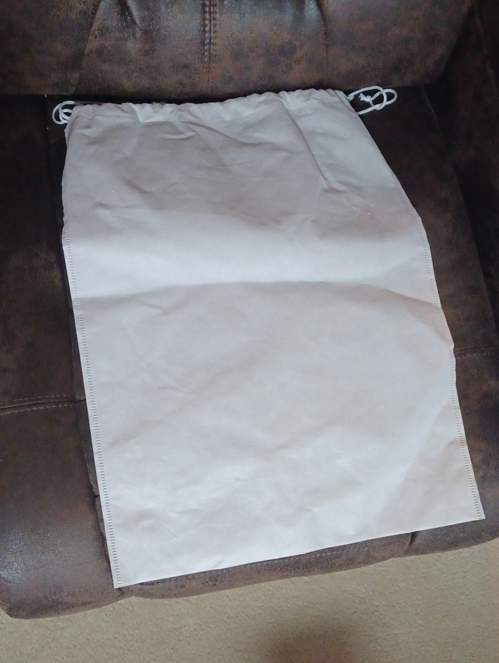 $4 Add-on New Simple White Drawstring Dust Bag